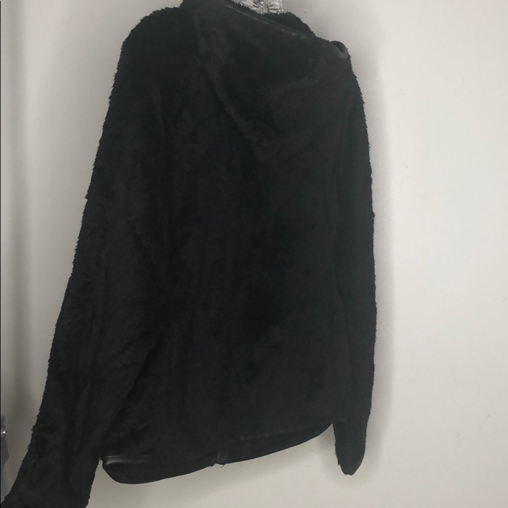 BLACK ZIP UP HOODIE JACKET - Picture 2 of 7